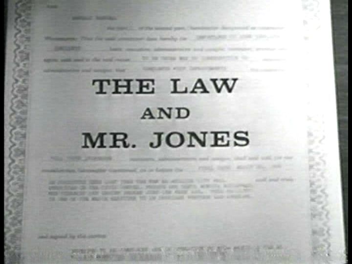 The Law and Mr. Jones